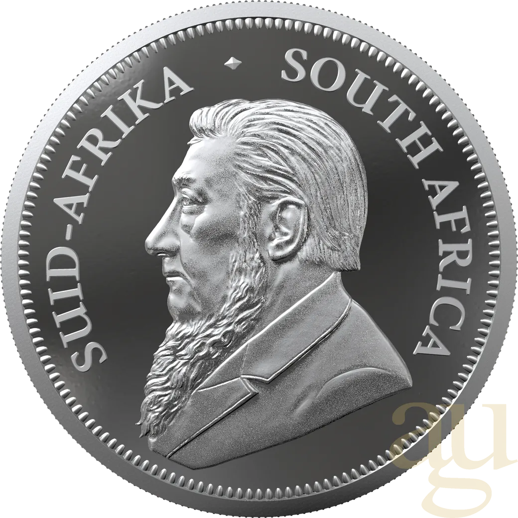 2 Unzen Silbermünze Krügerrand 2026 - polierte Platte