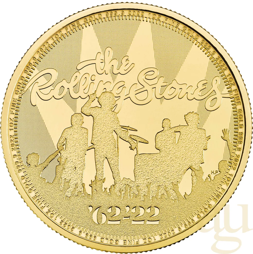 1 Unze Goldmünze Music Legends - Rolling Stones 2022