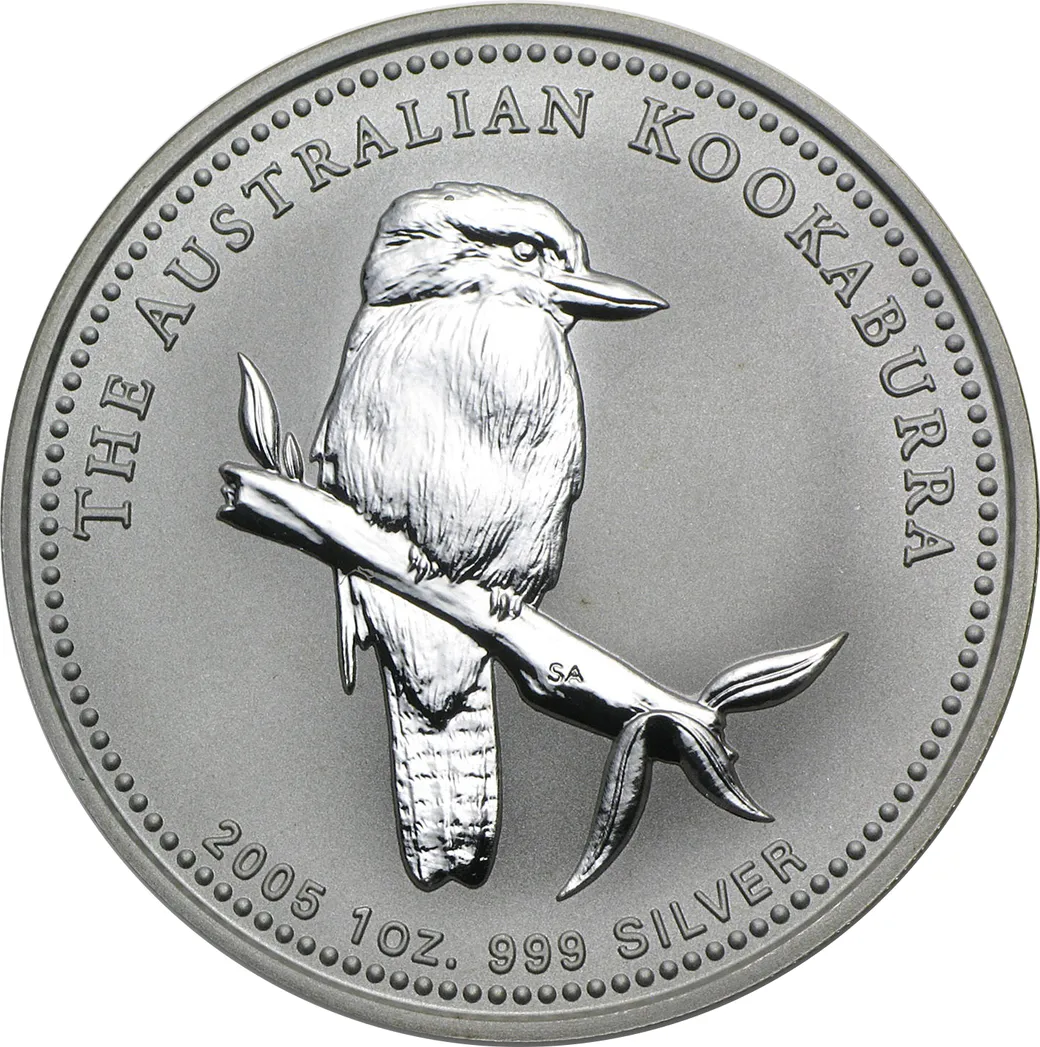 1 Kilogramm Silbermünze Australien Kookaburra 2005