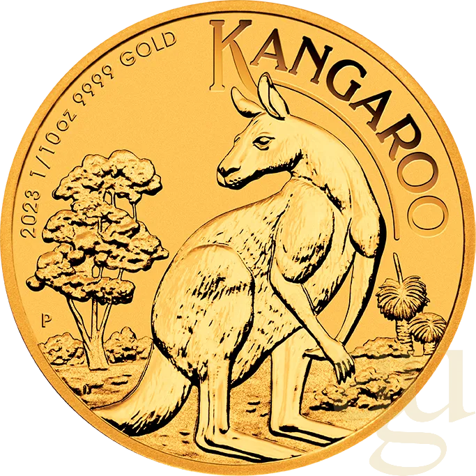 1/10 Unze Goldmünze Australien Känguru 2023