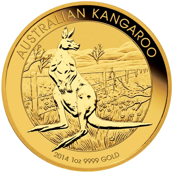 1 Unze Goldmünze Australien Känguru 2014