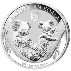 1 Unze Silbermünze Australien Koala 2011 - Privy Mark Berliner Bär