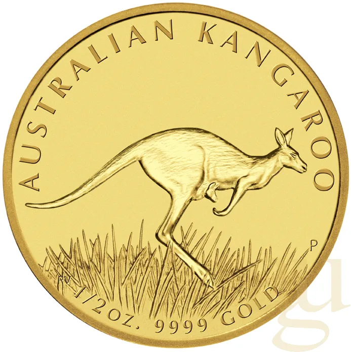 1/2 Unze Goldmünze Australien Känguru 2008