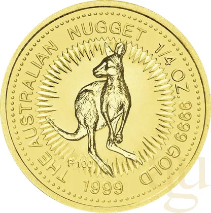 1/4 Unze Goldmünze Australien Känguru 1999