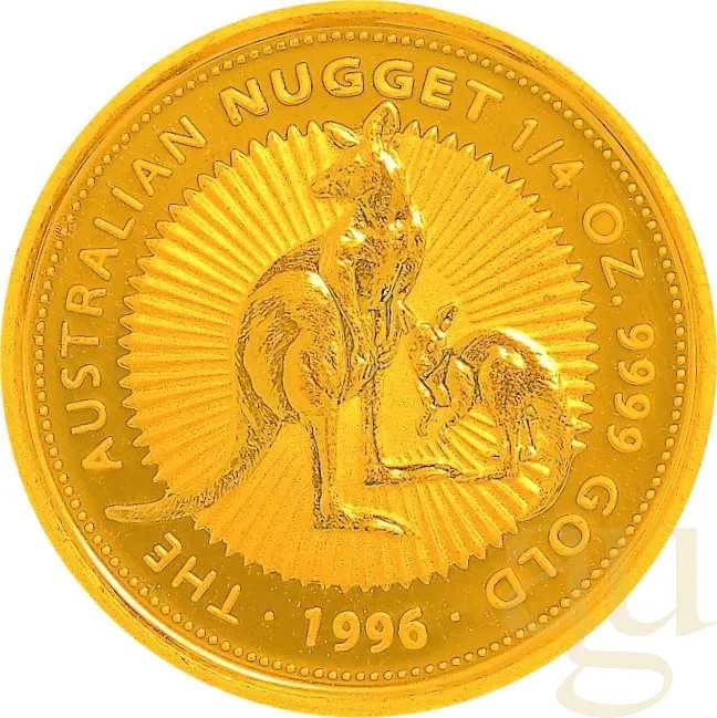 1/4 Unze Goldmünze Australien Känguru 1996