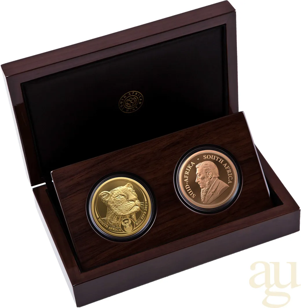 Big Five Leopard + Krügerrand 2023 Two Coin Proof Set