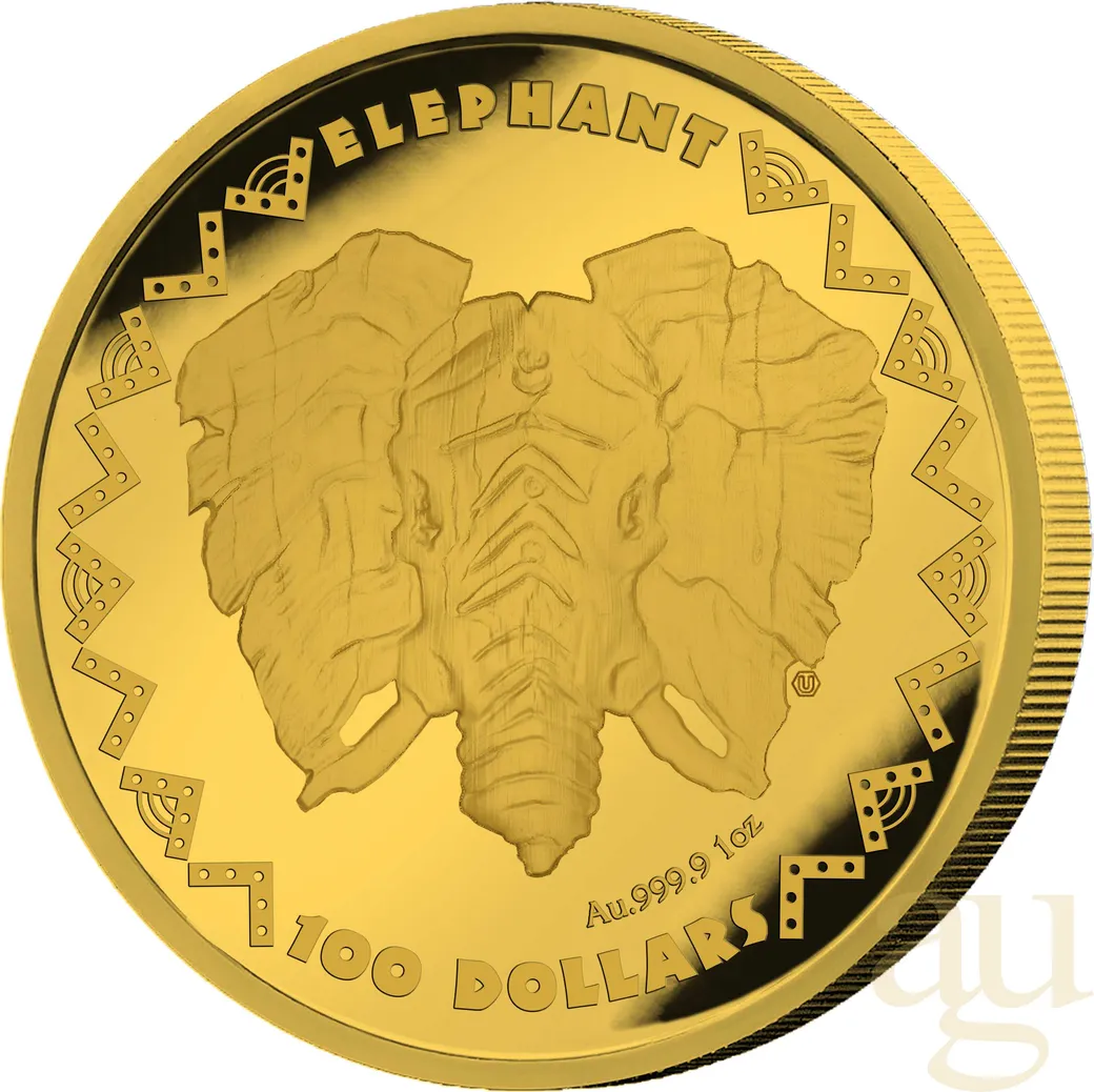 1 Unze Goldmünze Sierra Leone Big Five - Elefant 2023