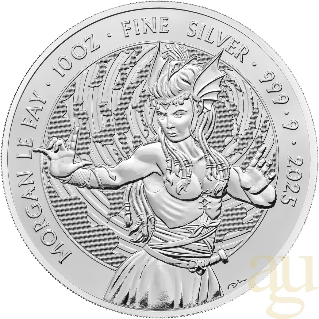 10 Unzen Silbermünze Myths and Legends - Morgan Le Fay 2025