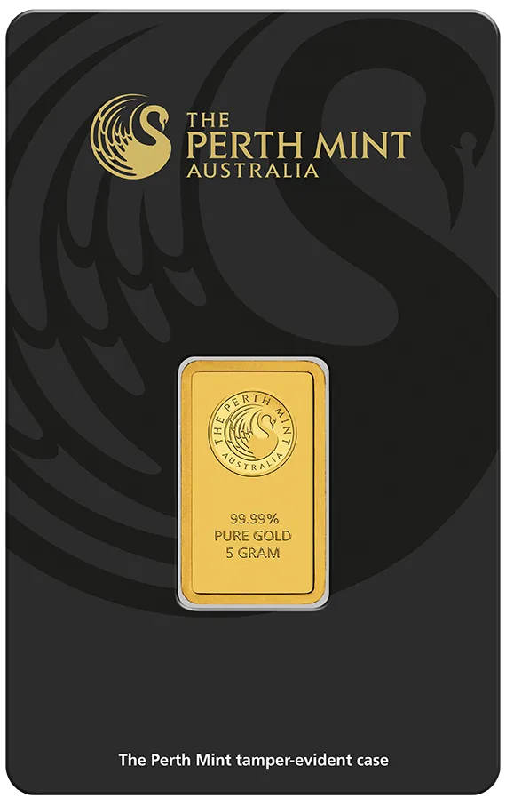 5 Gramm Goldbarren Perth Mint - Känguru