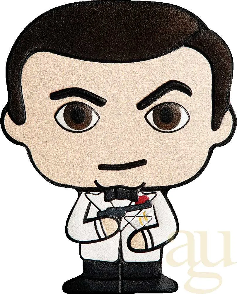 1 Unze Silbermünze Tuvalu Minted Mini James Bond 2023 - coloriert