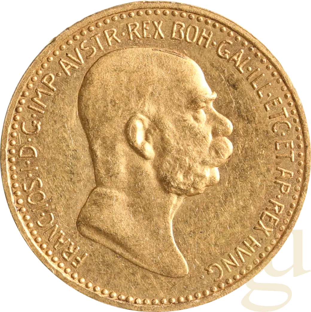 10 Kronen Goldmünze Österreich 1908 Originalstück