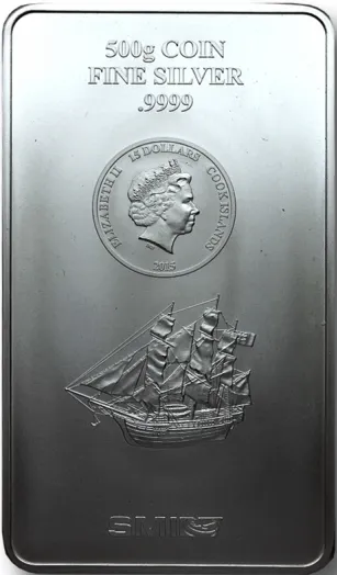 500 Gramm Silber Cook Islands Münzbarren