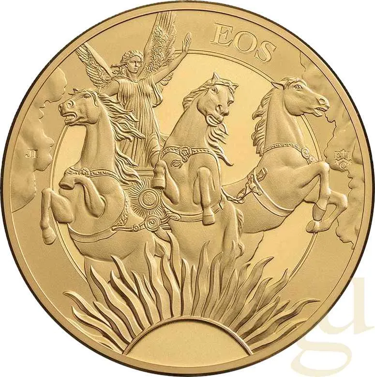 1 Unze Goldmünze The Goddesses Series: Eos and the Horses 2023