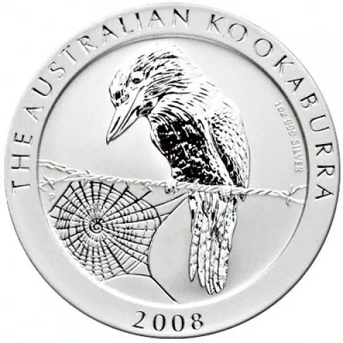 1 Kilogramm Silbermünze Australien Kookaburra 2008