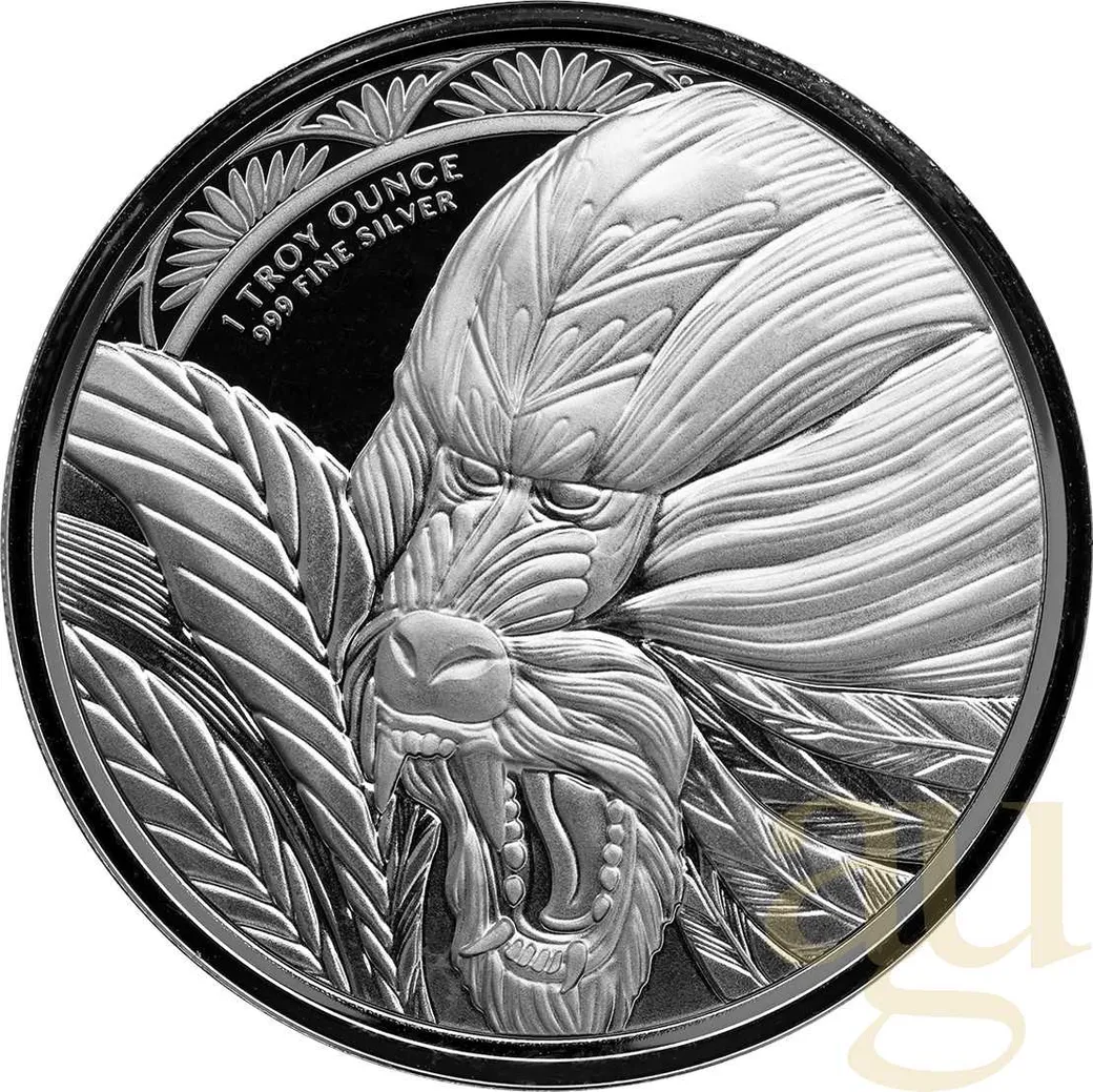 1 Unze Silbermünze Kamerun Mandrill 2022