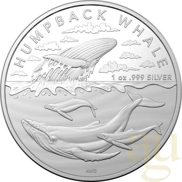 1 Unze Silbermünze Australien Antarctic Territory - Humpback Whale 2023