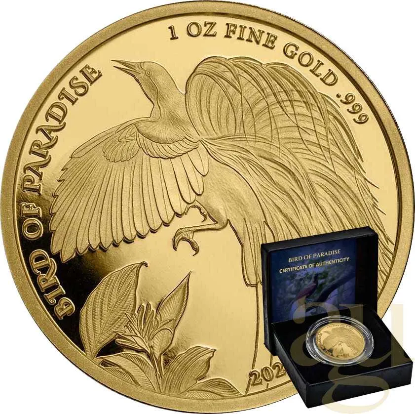 1 Unze Goldmünze Papua New Guinea Bird of Paradise 2023