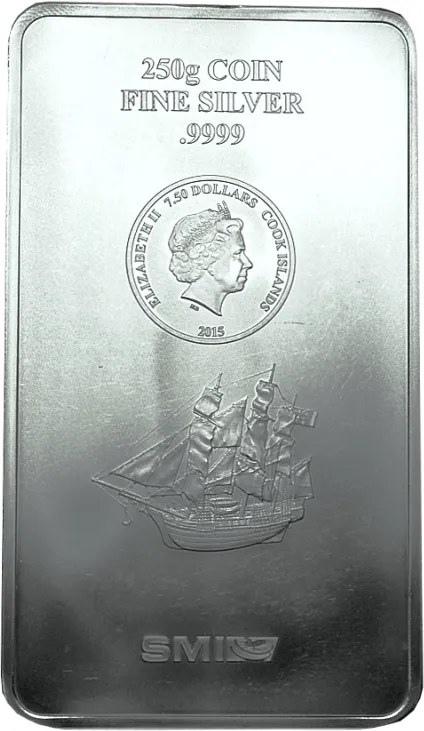 250 Gramm Silber Cook Islands Münzbarren