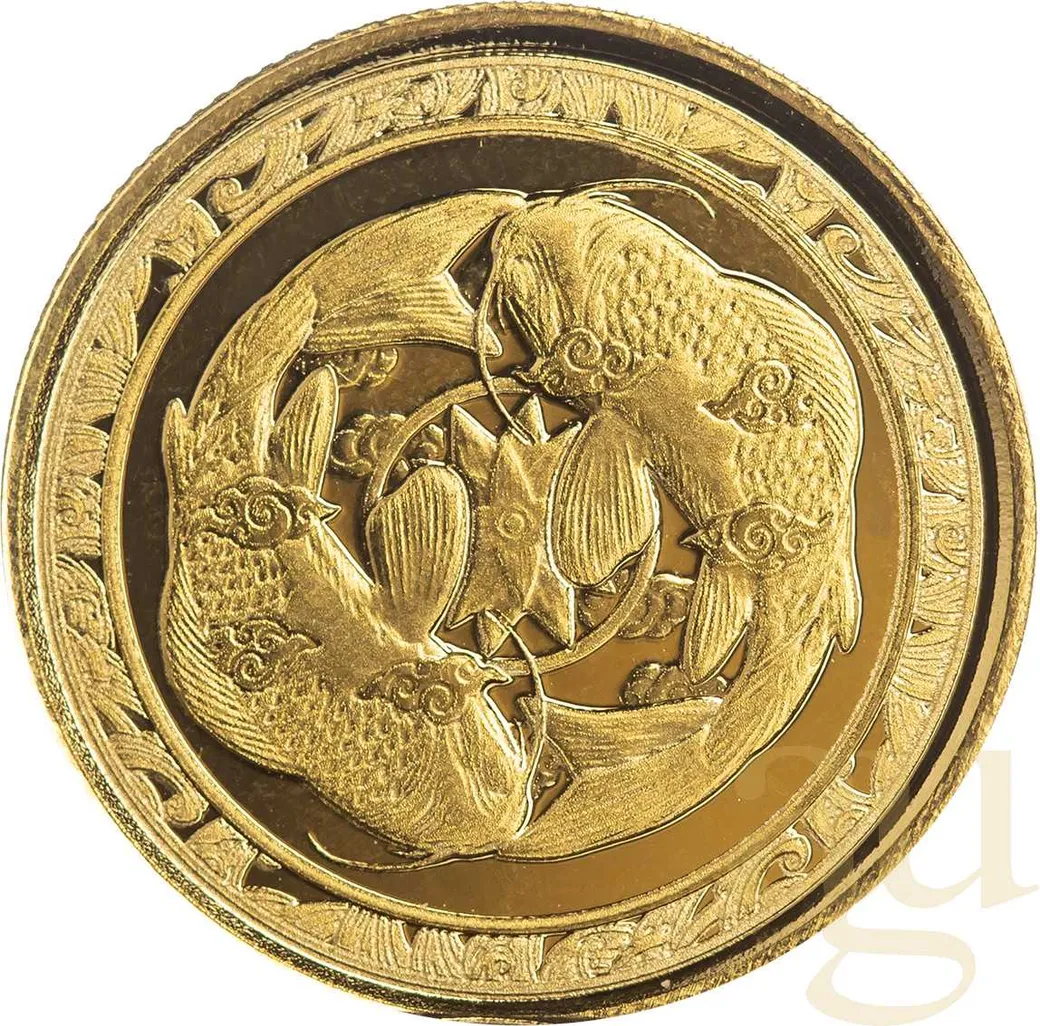 1/10 Unze Goldmünze Fiji Koi Fish 2023
