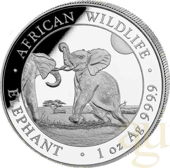 1 Unze Silbermünze Somalia Elefant 2024