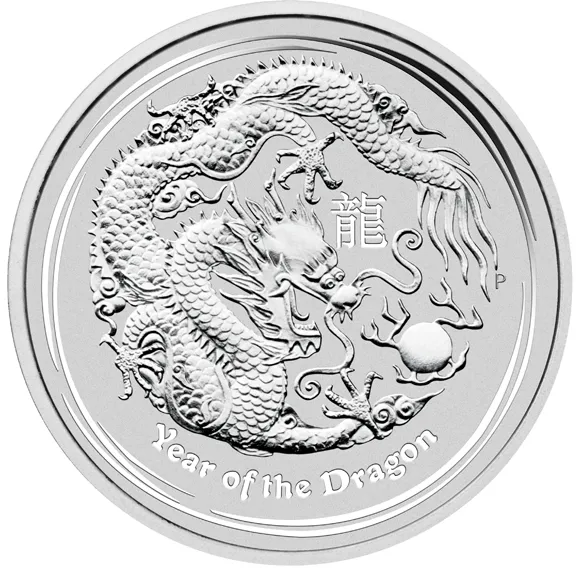 1 Unze Silbermünze Australien Lunar II Drache 2012