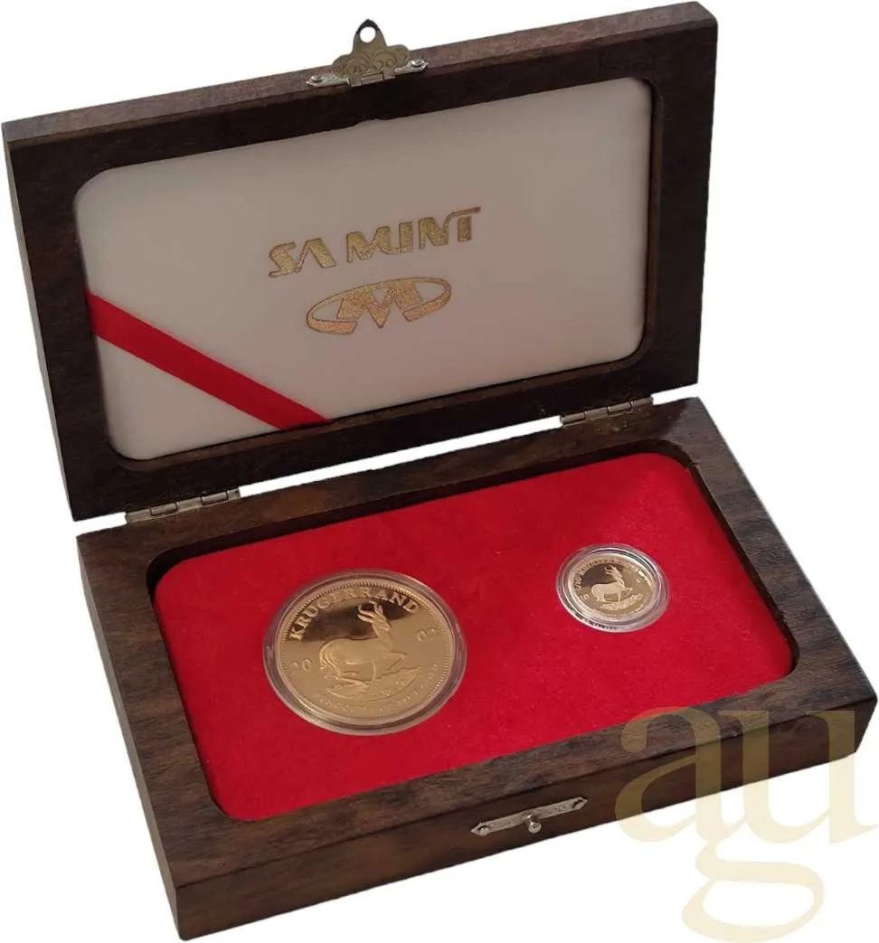 Goldmünzen Krügerrand 2002 - 35 Jahre Prestige Set