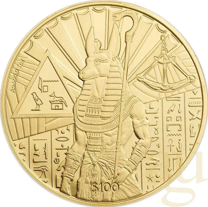1 Unze Goldmünze Sierra Leone Ägyptische Götter - Anubis 2023