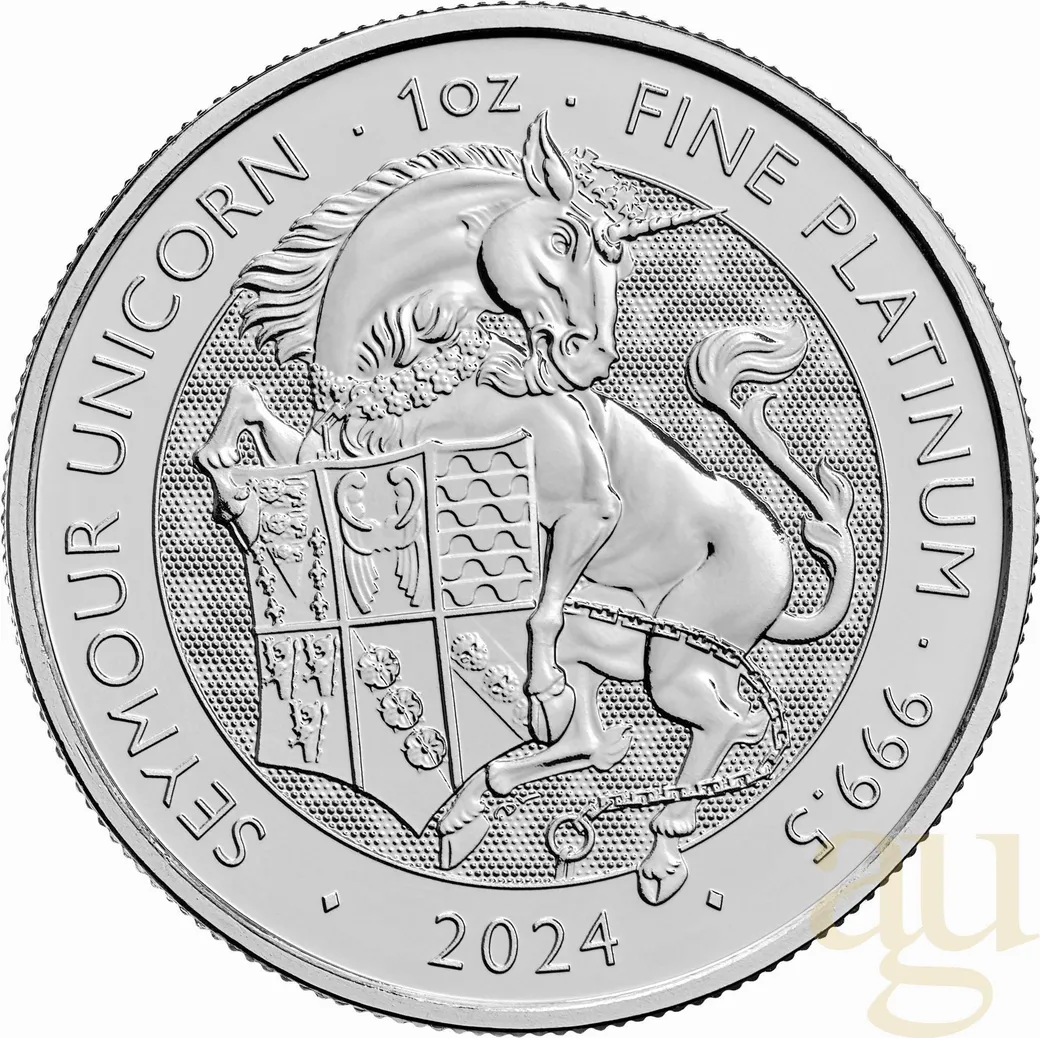 1 Unze Platinmünze Tudor Beasts Seymour Unicorn 2024