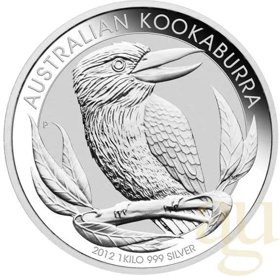 10 Unzen Silbermünze Australien Kookaburra 2012