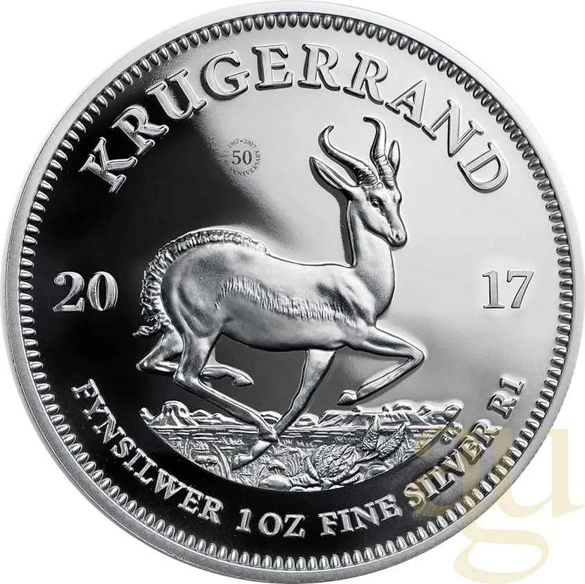 1 Unze Silbermünze Krügerrand 2017 - polierte Platte