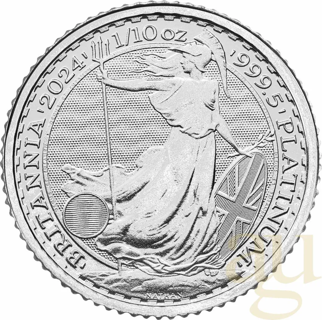 1/10 Unze Platinmünze Britannia 2024