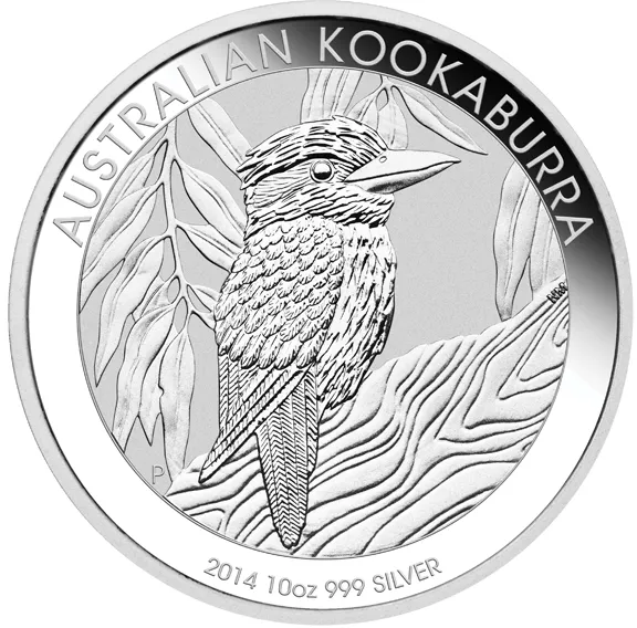 10 Unzen Silbermünze Australien Kookaburra 2014