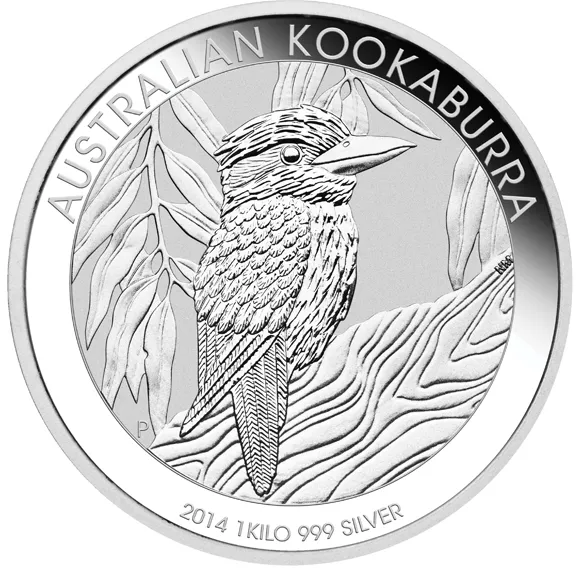 1 Kilogramm Silbermünze Australien Kookaburra 2014