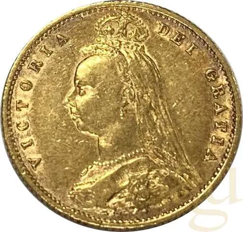 1/2 Pfund Goldmünze Sovereign Victoria Krone