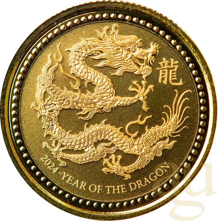 1/10 Unze Goldmünze Samoa Drache 2024