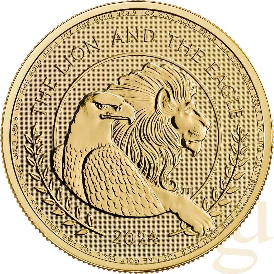 1 Unze Goldmünze British Lion und American Eagle 2024