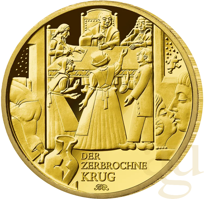 1/2 Unze Goldmünze - 100 Euro Meisterwerke der deutschen Literatur - Der zerbrochne Krug 2024 (A)