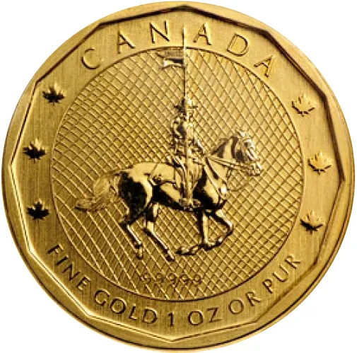 1 Unze Goldmünze Maple Leaf Sonderausgabe 2011 - Mounted Police