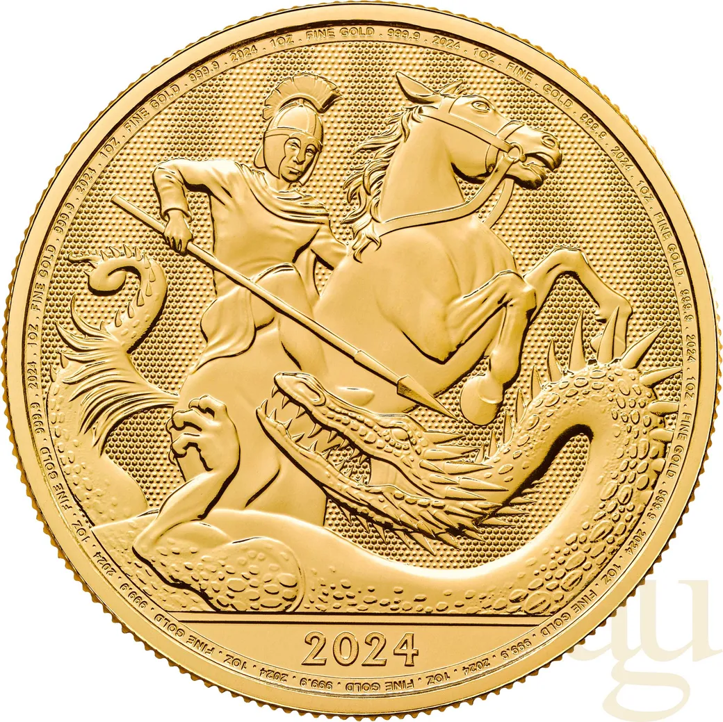 1 Unze Goldmünze St. George and the Dragon 2024