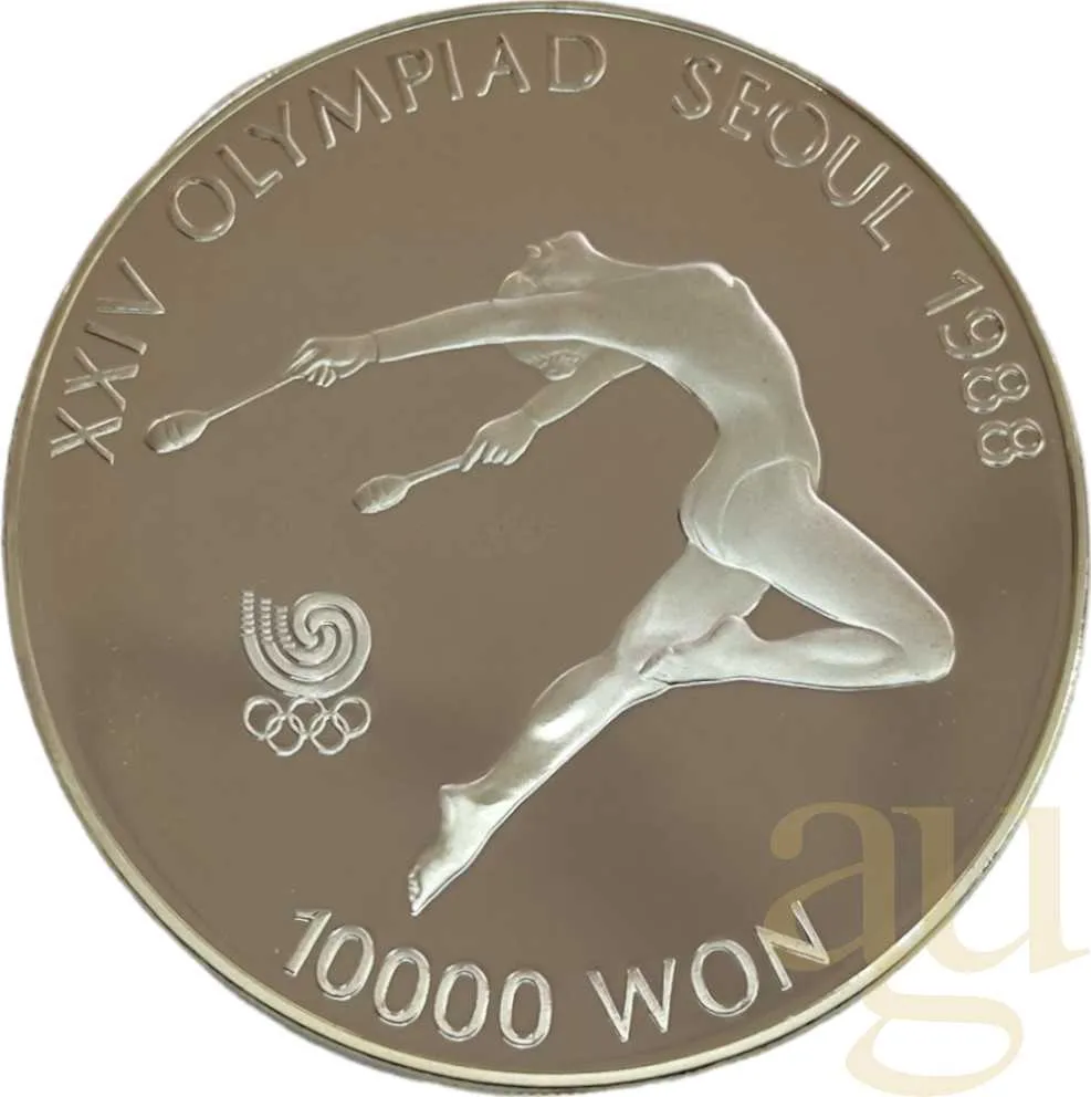 1 Unze Silbermünze Südkorea Olympiade Seoul
