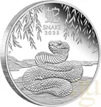 Silbermünze Australien Lunar III Schlange 2025 - polierte Platte - Three Coin Set
