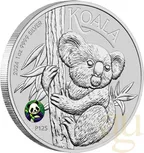 1 Unze Silbermünze Australien Koala 2024 - Panda Privy Mark