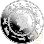 1 Unze Silbermünze Australien RAM Lunar Schlange 2025 Domed - Proof