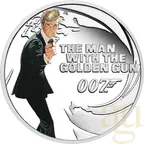 8-Coin-Set Silbermünzen Tuvalu James Bond 007 - Roger Moore 2024 - coloriert - proof