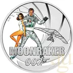 8-Coin-Set Silbermünzen Tuvalu James Bond 007 - Roger Moore 2024 - coloriert - proof