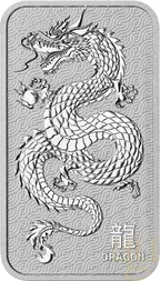 31,1 Gramm Silberbarren Perth Mint - Lunar Drache