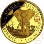 1 Unze Goldmünze Somalia Elefant 2025 - WMF Berlin