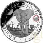 1 Unze Silbermünze Somalia Elefant 2025 - WMF Berlin