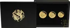 The Perth Mint 125 Jahre Australian Sovereign 2024 Goldmünzen - polierte Platte - Three Coin Set