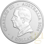 1 Unze Silbermünze Australien Hourglass Delfin 2024